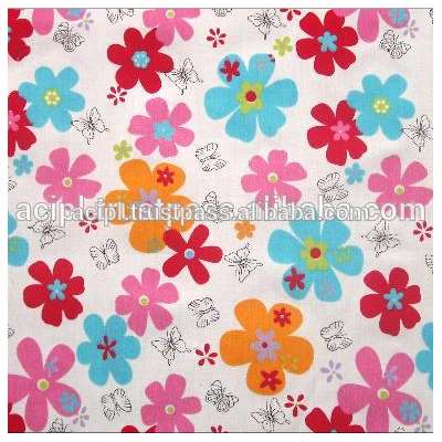 Cotton fabrics with floral print design